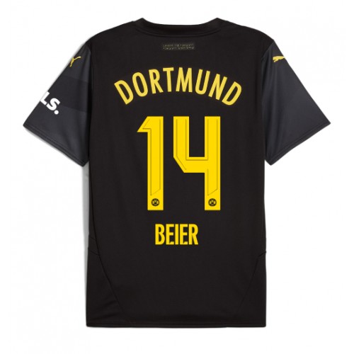 Fotbalové Dres Borussia Dortmund Maximilian Beier #14 Venkovní 2024-25 Krátký Rukáv